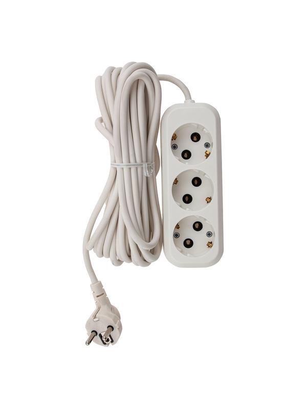 Удлинитель бытовой 7 м, 10А, тип УХз10, с заземлением, 3 розетки Сибртех