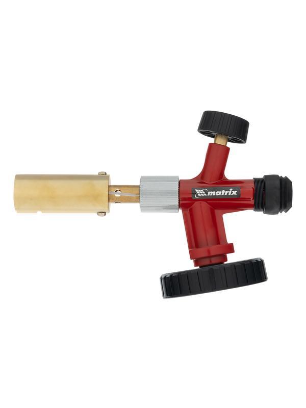 Профессиональная горелка на газовый баллон, пьезоподжиг, металлический корпус Matrix