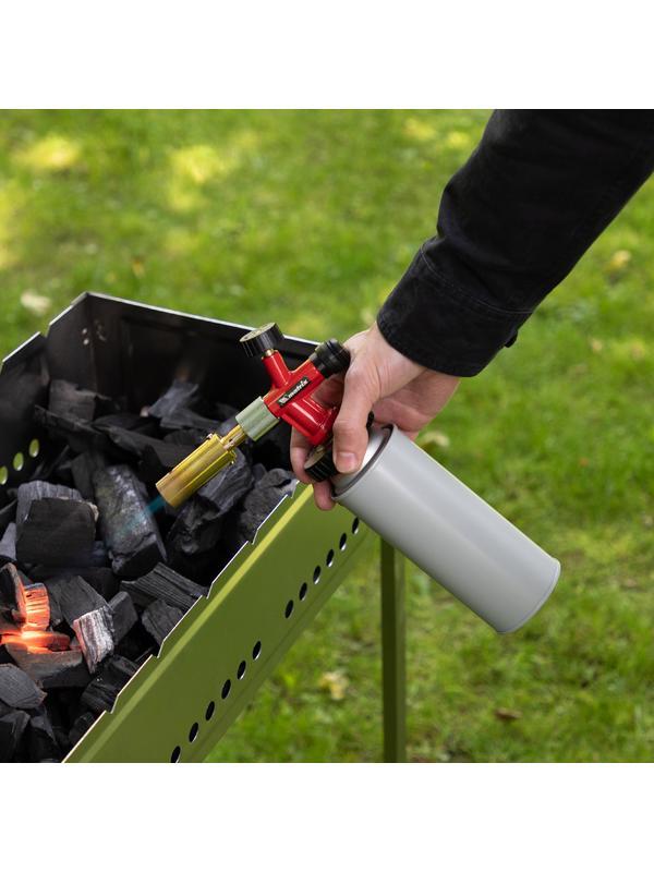 Профессиональная горелка на газовый баллон, пьезоподжиг, металлический корпус Matrix