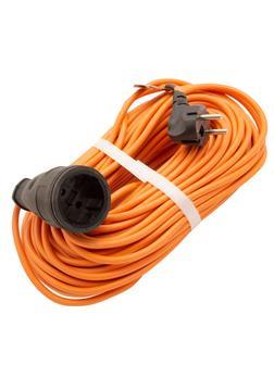 Удлинитель-шнур силовой 30 м, 16А, тип УХ16, ПВС, 1 розетка без заземления Сибртех