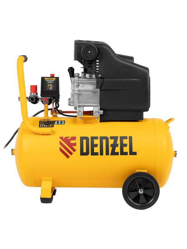 Компрессор воздушный, прямой привод DC1500/50, 1.5 кВт, 50 литров, 220 л/мин Denzel
