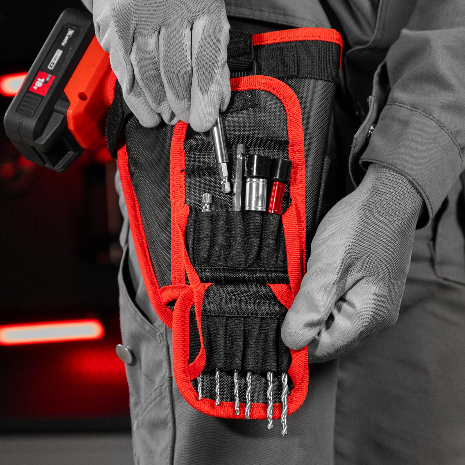 Кобура для шуруповерта с карманом для бит и сверл Matrix