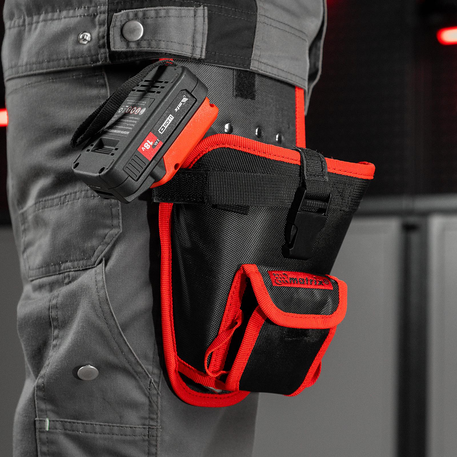 Кобура для шуруповерта с карманом для бит и сверл Matrix