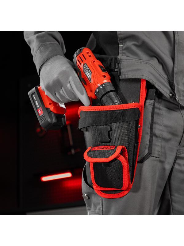 Кобура для шуруповерта с карманом для бит и сверл Matrix