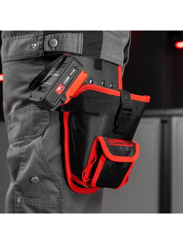 Кобура для шуруповерта с карманом для бит и сверл Matrix