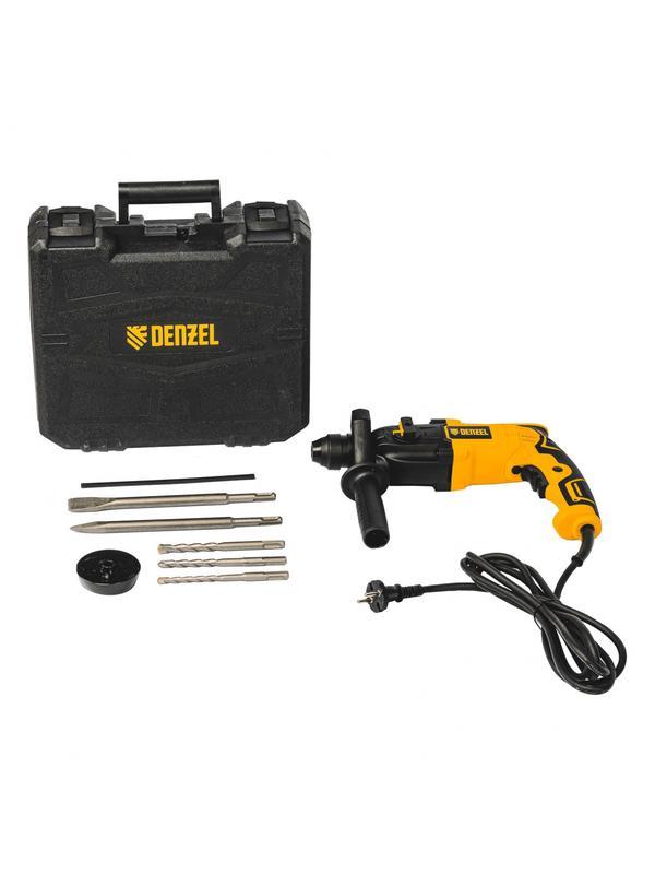 Перфоратор электрический RH-650-18, SDS-plus, 650 Вт, 2.0 Дж, 3 плюс 1 режим Denzel