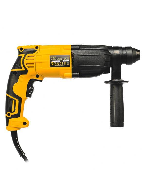 Перфоратор электрический RH-650-18, SDS-plus, 650 Вт, 2.0 Дж, 3 плюс 1 режим Denzel