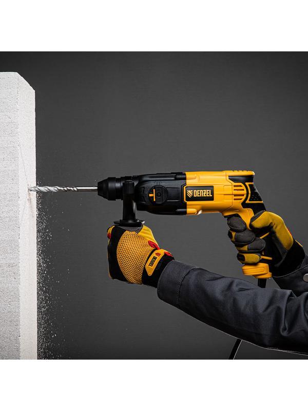 Перфоратор электрический RH-650-18, SDS-plus, 650 Вт, 2.0 Дж, 3 плюс 1 режим Denzel