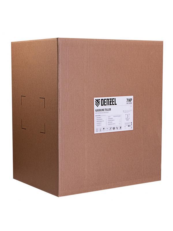 Мотоблок DPT-370-PRO, 7 л.с, ременное сцепление, ширина 90 см, глубина 35 см, фрез 3 х 4, ШОМ, передачи 4В/2Н Denzel