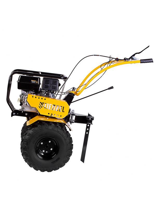 Мотоблок DPT-370-PRO, 7 л.с, ременное сцепление, ширина 90 см, глубина 35 см, фрез 3 х 4, ШОМ, передачи 4В/2Н Denzel