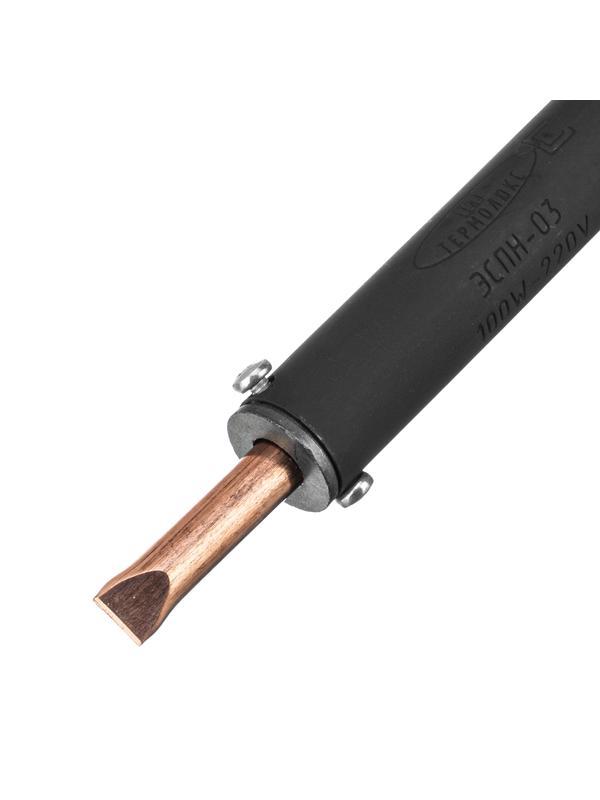 Паяльник электрический ЭПСН-03-100/220, деревянная ручка, Россия Сибртех