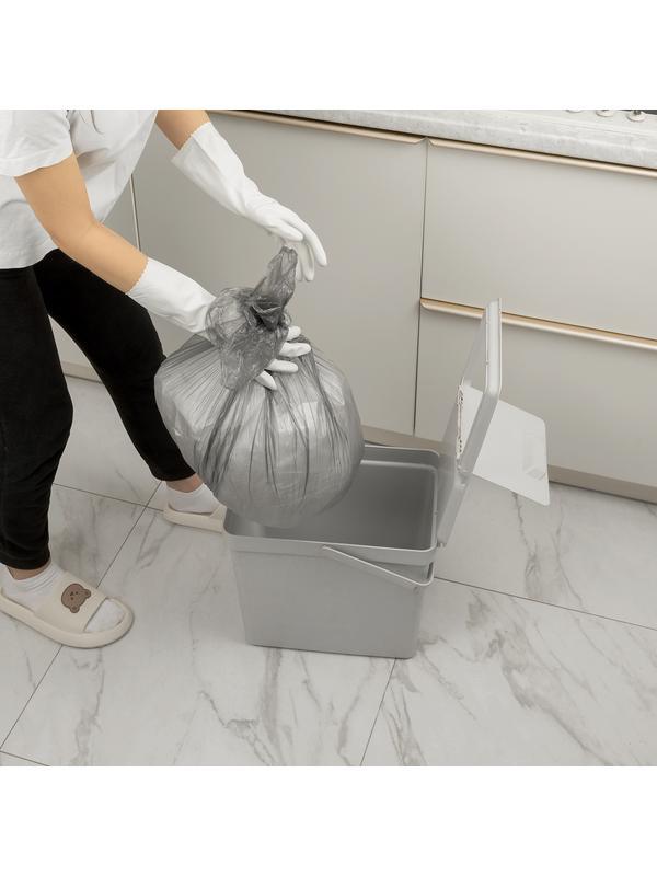 Пакеты для мусора 30 л x 50 шт. серые, Home Palisad