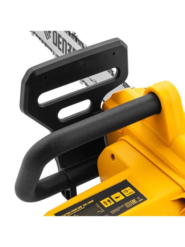Пила цепная электрическая EDS-1800P, 1.8 кВт,поперечная, шина 40 см, шаг 3/8, паз 1.3 мм, 57 звеньев Denzel
