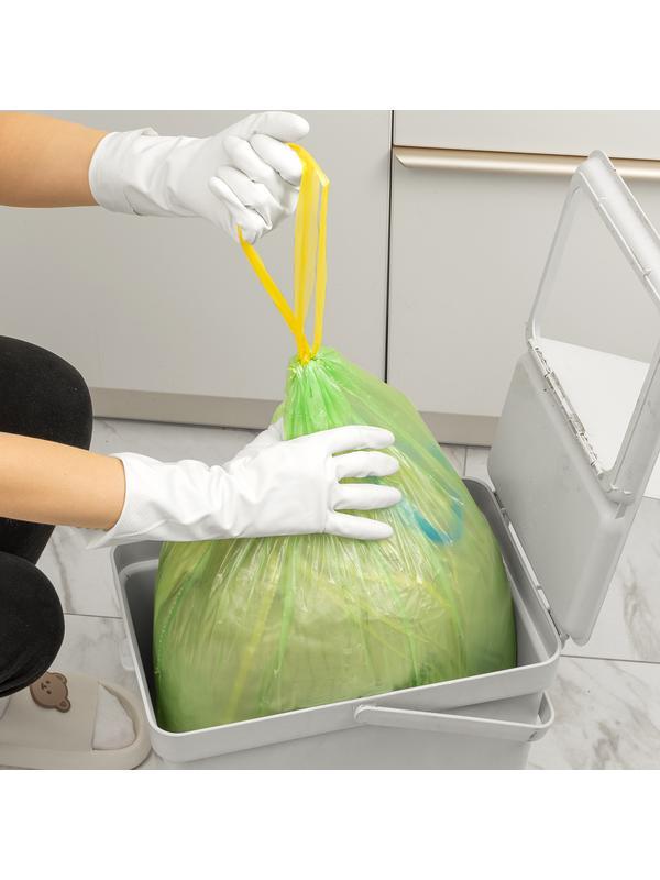 Пакеты для мусора с завязками 35 л x 15 шт., зеленые, Home Palisad