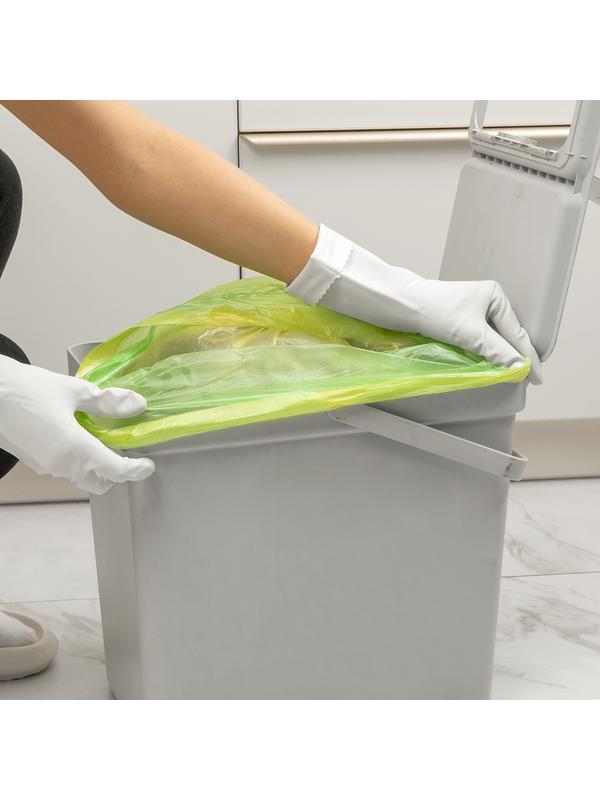 Пакеты для мусора с завязками 35 л x 15 шт., зеленые, Home Palisad
