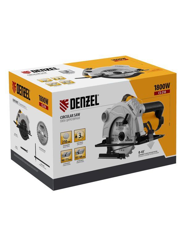 Пила циркулярная CS-210, 1800 Вт, 210 мм Denzel