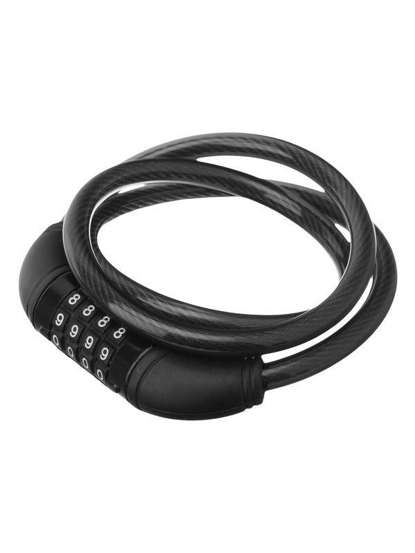 Замок тросовый универсальный с кодовым механизмом, 10 х 950 мм Matrix