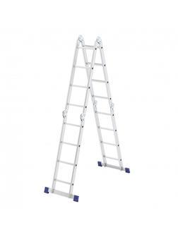 Лестница шарнирная алюминиевая, 4 х 4 ступени, Россия, Сибртех