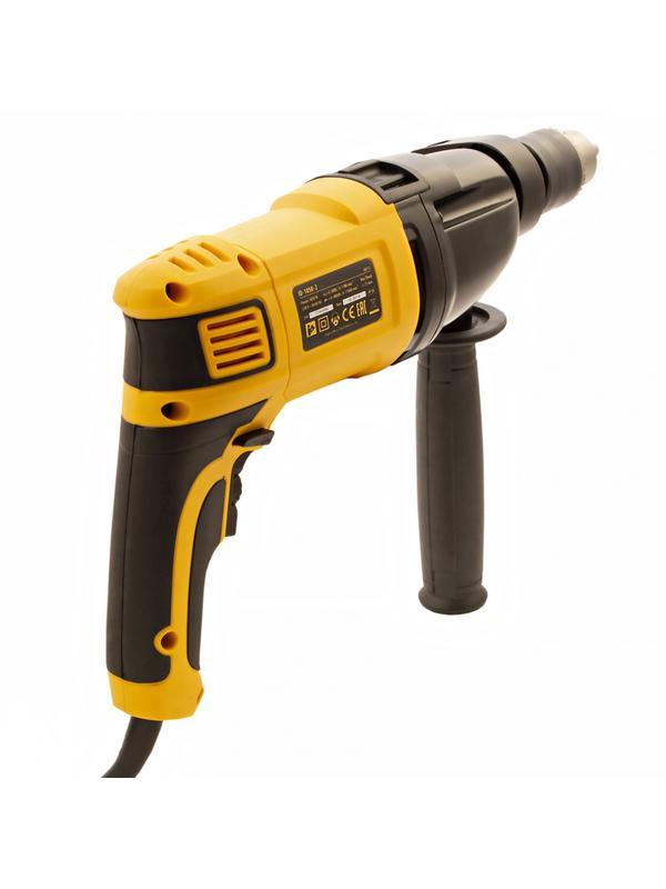 Дрель ударная ID-1050-2, 1050 Вт, 0-3000/0-1100 об/мин, 0-48000/0-17600 уд/мин, 2 скорости Denzel