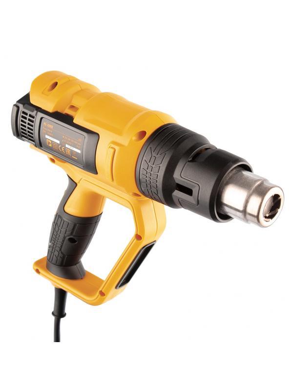 Фен технический HG-2000E, 2000 Вт, 2 режима, LCD дисплей Denzel