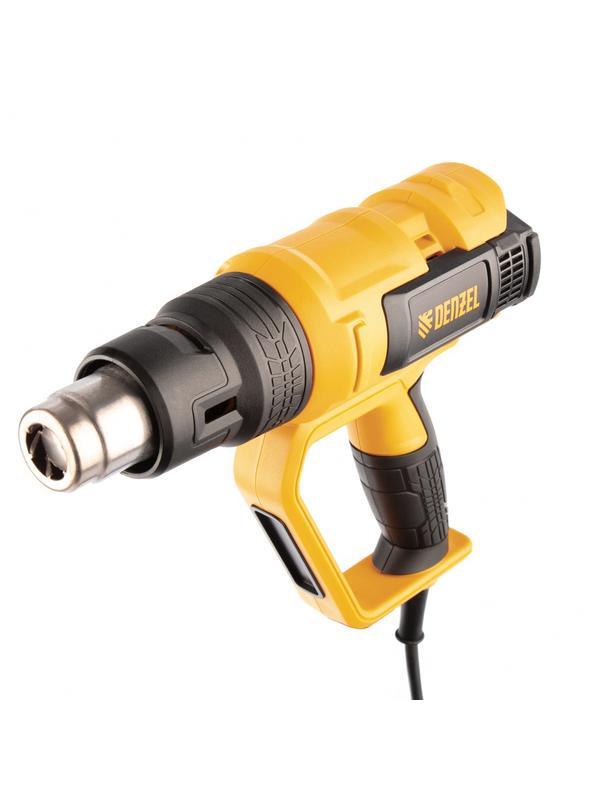 Фен технический HG-2000E, 2000 Вт, 2 режима, LCD дисплей Denzel