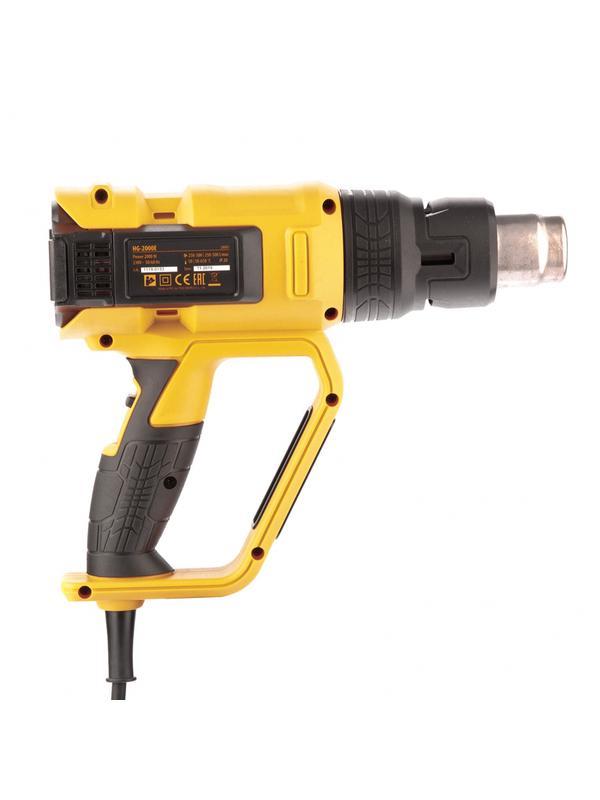 Фен технический HG-2000E, 2000 Вт, 2 режима, LCD дисплей Denzel