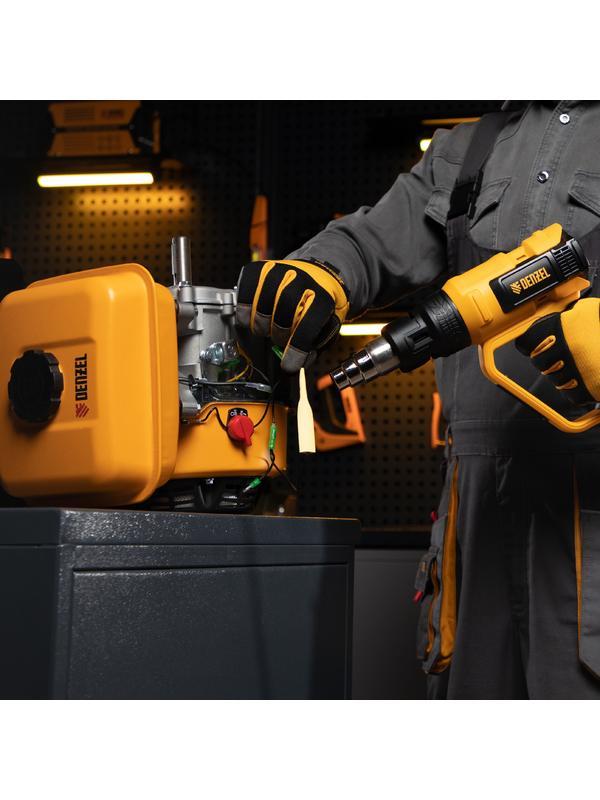 Фен технический HG-2000E, 2000 Вт, 2 режима, LCD дисплей Denzel