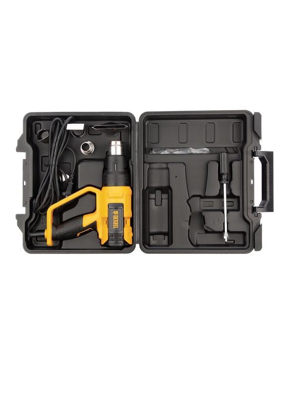 Фен технический HG-2000E, 2000 Вт, 2 режима, LCD дисплей Denzel