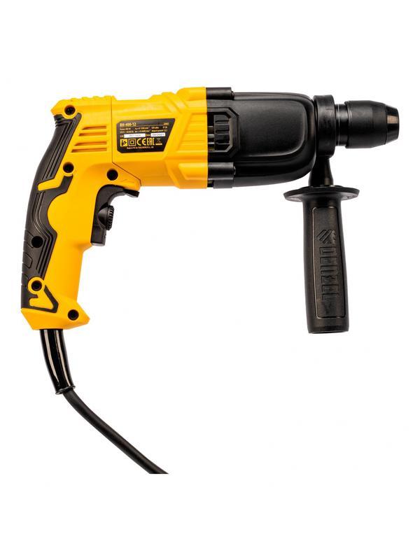 Перфоратор электрический RH-400-12, SDS-plus, 400 Вт, 1.2 Дж, 2 режима Denzel
