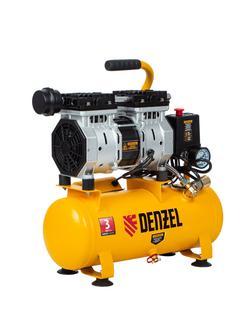 Компрессор DLS650/10 безмаслянный малошумный 650 Вт, 120 л/мин, ресивер 10 л Denzel