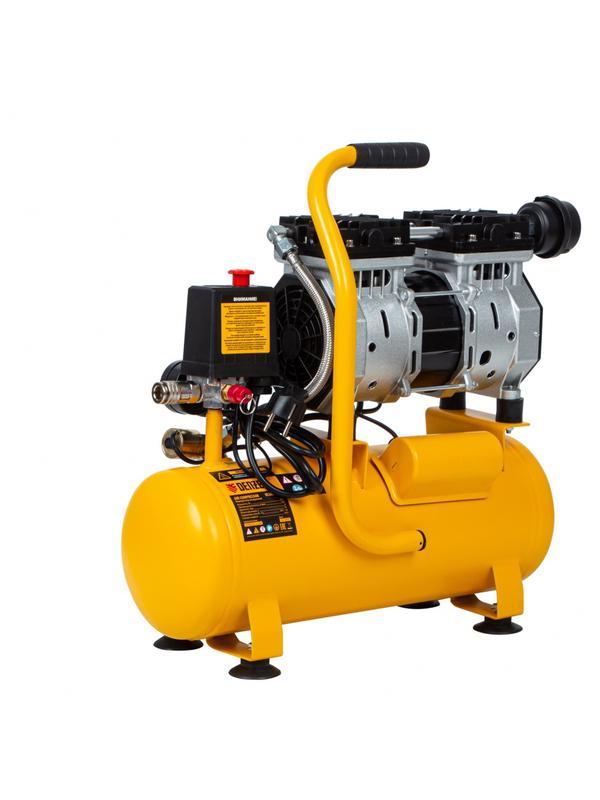 Компрессор DLS650/10 безмаслянный малошумный 650 Вт, 120 л/мин, ресивер 10 л Denzel