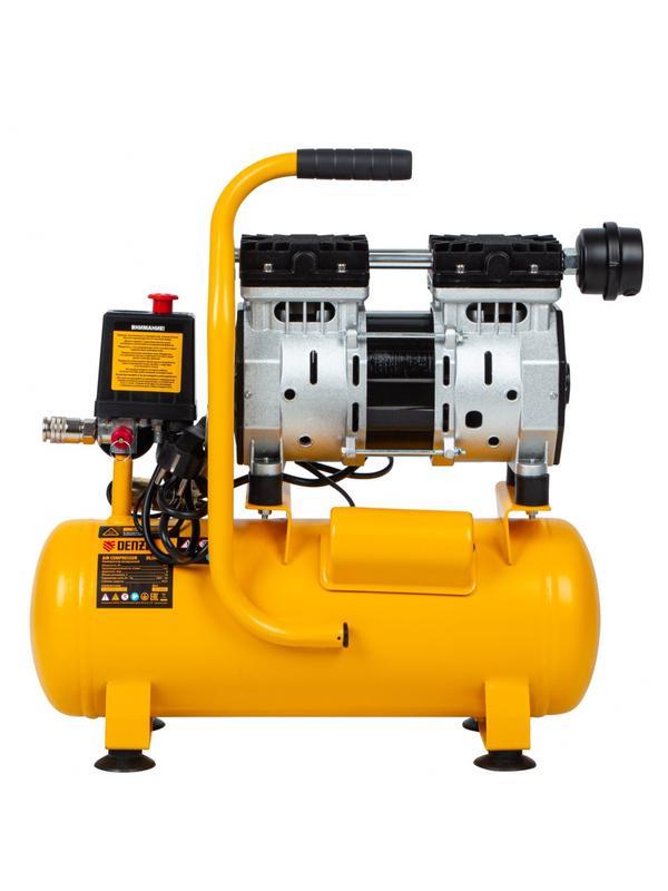 Компрессор DLS650/10 безмаслянный малошумный 650 Вт, 120 л/мин, ресивер 10 л Denzel