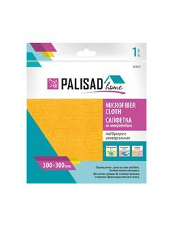 Салфетка универсальная из микрофибры 300 x 300 мм, оранжевая, Home Palisad