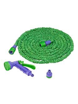 Набор поливочный, усиленый растягивающийся шланг 15 м, 7 режимов пистолет, соединитель, адаптер Palisad