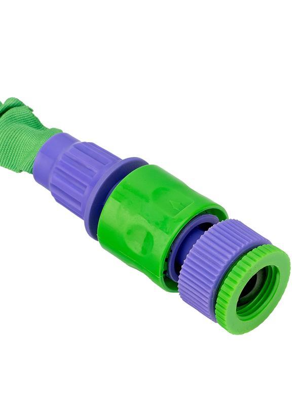 Набор поливочный, усиленый растягивающийся шланг 15 м, 7 режимов пистолет, соединитель, адаптер Palisad