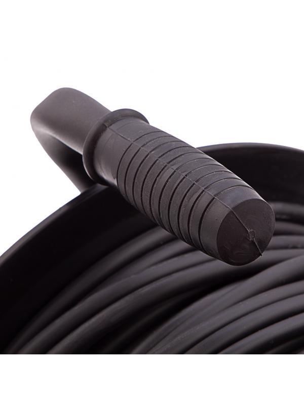 Удлинитель силовой 50 м, 16А, тип УХ10, ПВС, на кабельной катушке, 4 розетки без заземления Сибртех