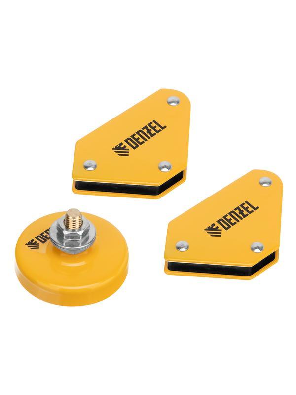 Набор из 2 магнитных сварочных фиксаторов и магнитной клеммы 