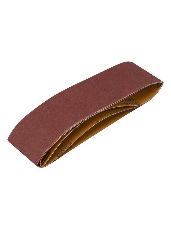 Лента абразивная бесконечная, P 100, 75 х 533 мм, 3 шт Matrix