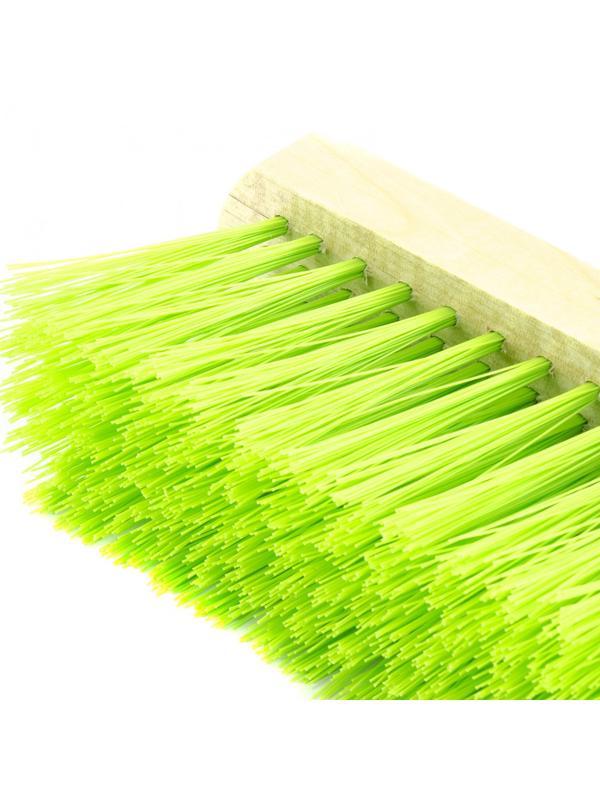 Щетка деревянная для подметания пола, 280 мм, 5 рядов, прямая тулейка с резьбой, без черенка Сибртех