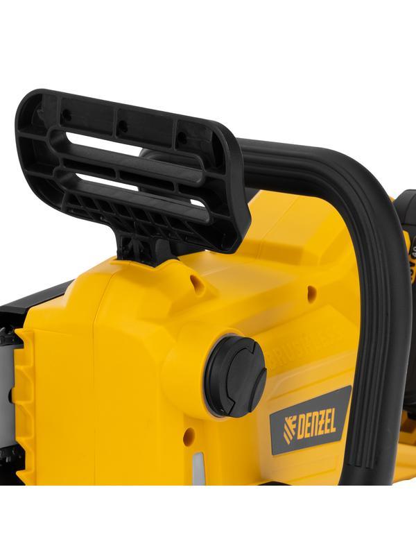 Цепная пила аккумуляторная бесщеточная RCS400-36, Li-ion, 36 В, 4 Ач, шина 400 мм Denzel