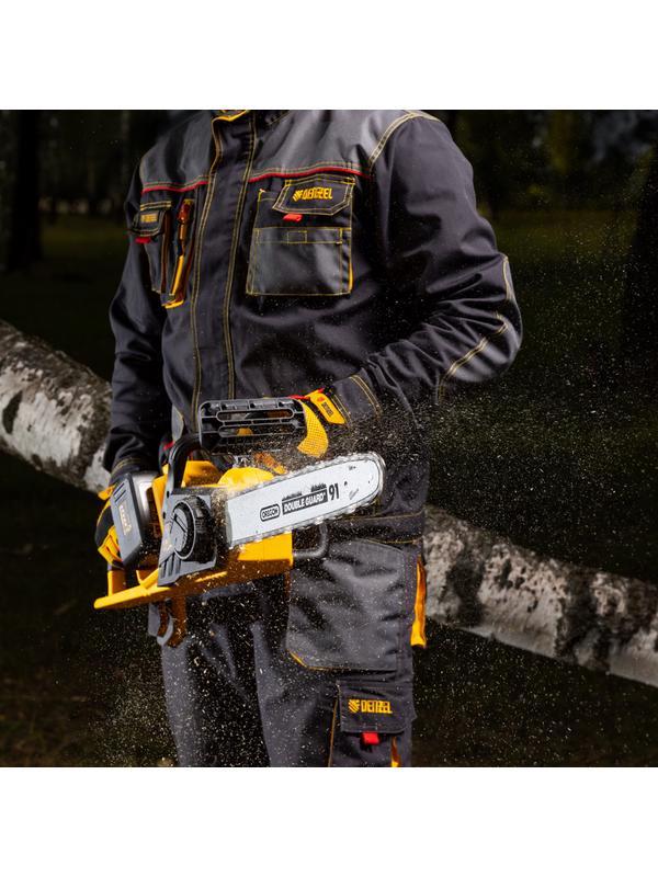 Цепная пила аккумуляторная бесщеточная RCS400-36, Li-ion, 36 В, 4 Ач, шина 400 мм Denzel