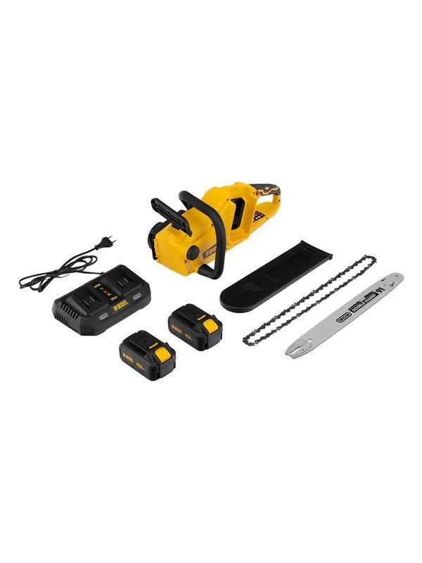 Цепная пила аккумуляторная бесщеточная RCS400-36, Li-ion, 36 В, 4 Ач, шина 400 мм Denzel