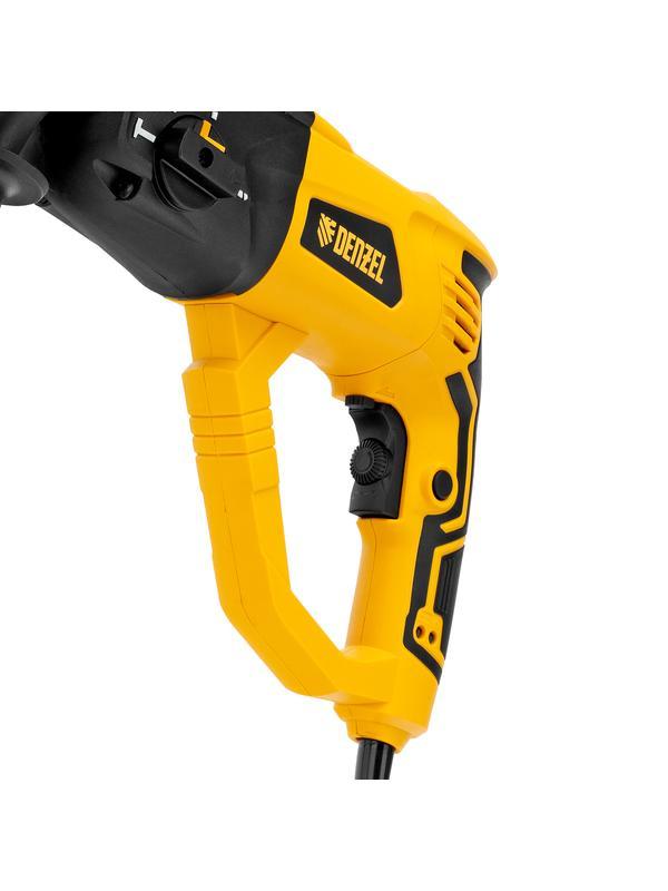 Перфоратор электрический RH-1050-26, SDS-plus, 1050 Вт, 3.2 Дж, 3 плюс 1 режим Denzel