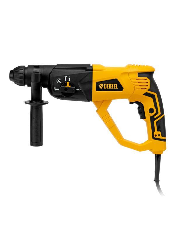 Перфоратор электрический RH-1050-26, SDS-plus, 1050 Вт, 3.2 Дж, 3 плюс 1 режим Denzel