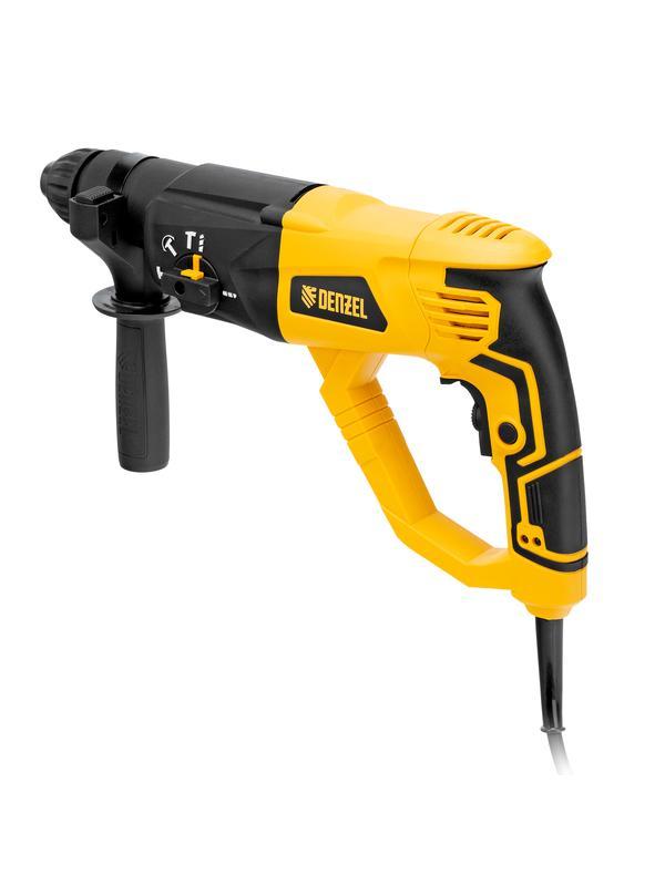 Перфоратор электрический RH-1050-26, SDS-plus, 1050 Вт, 3.2 Дж, 3 плюс 1 режим Denzel