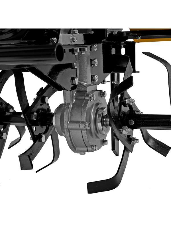 Мотоблок DPT-370X, 7 л.с, дисковое сцепление, ширина 90 см, глубина 35 см, фрез 3 х 4, ВОМ, передачи 3В/1Н Denzel