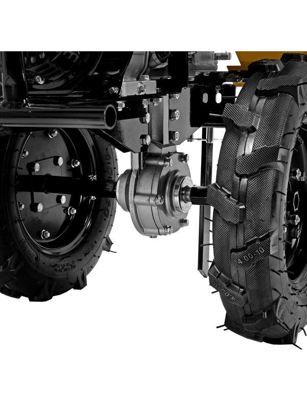 Мотоблок DPT-370X, 7 л.с, дисковое сцепление, ширина 90 см, глубина 35 см, фрез 3 х 4, ВОМ, передачи 3В/1Н Denzel