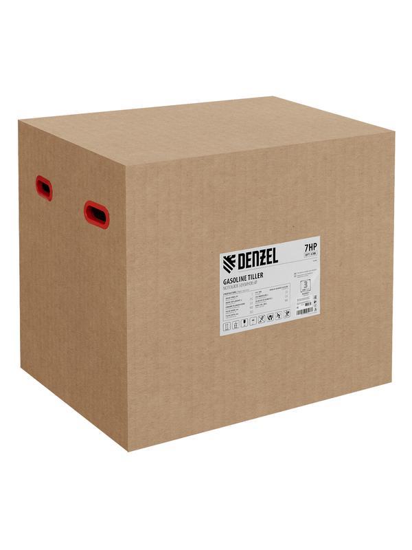 Мотоблок DPT-370X, 7 л.с, дисковое сцепление, ширина 90 см, глубина 35 см, фрез 3 х 4, ВОМ, передачи 3В/1Н Denzel