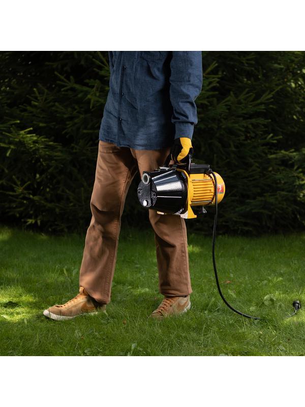 Садовый поверхностный насос GP1100C, 1100 Вт, 4500 л/ч, подъем 46 м, чугун Denzel