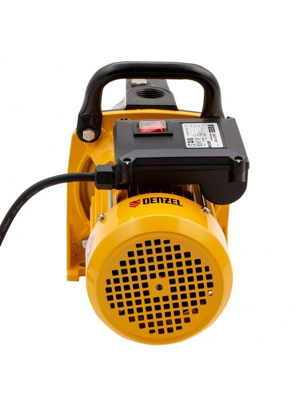 Садовый поверхностный насос GP1100C, 1100 Вт, 4500 л/ч, подъем 46 м, чугун Denzel